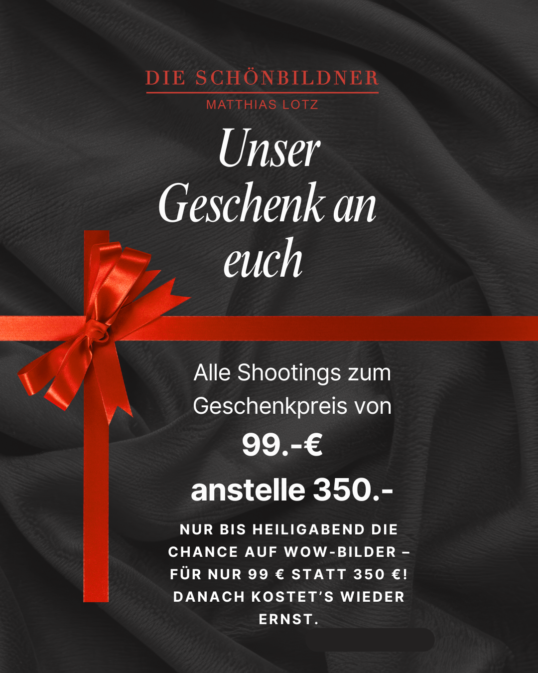 Alle Shootings zum Geschenkpreis von 99.-€ anstelle 350.-